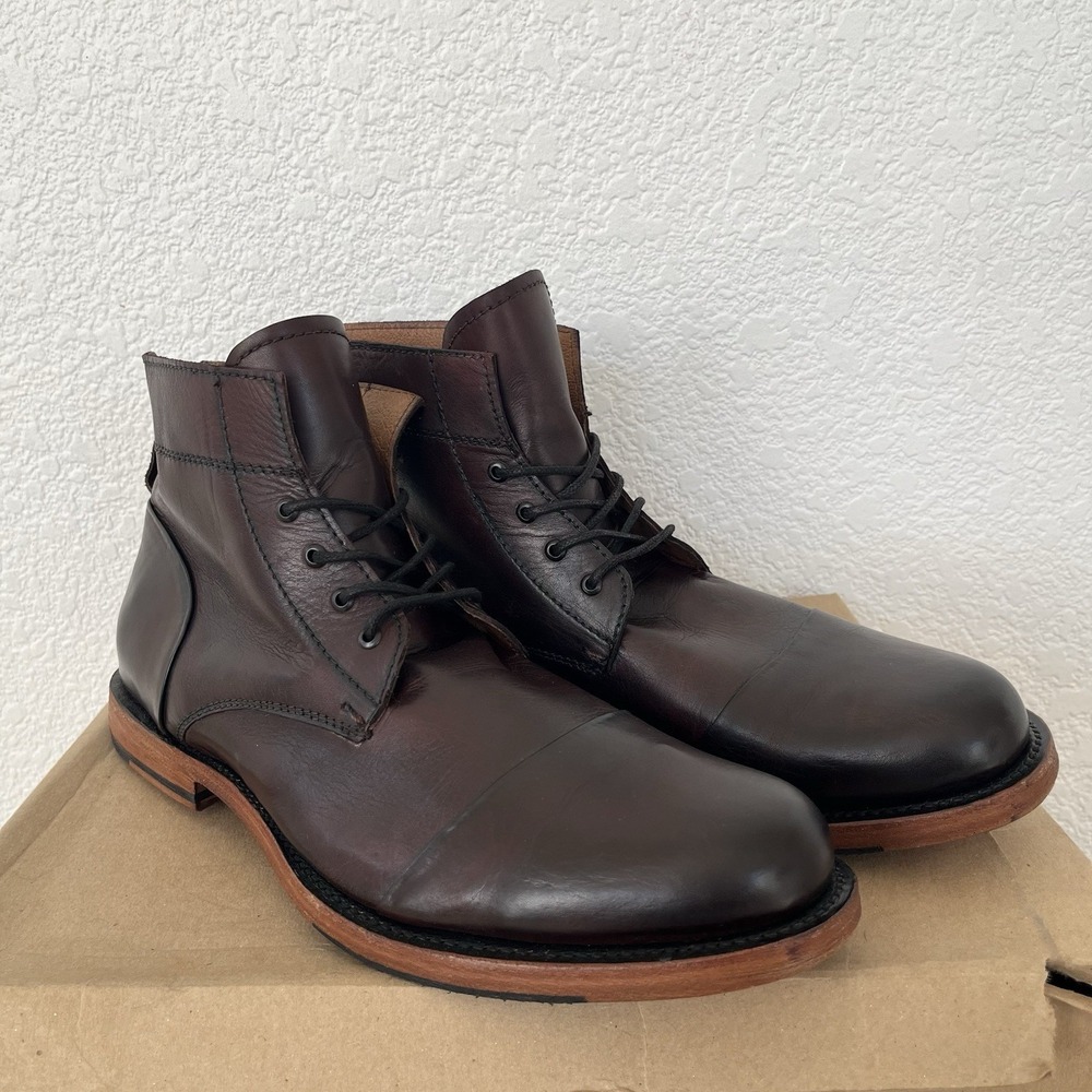 Sutro San Francisco Adler Men's Size 11 Burgundy Red Cap Toe Goodyear Boots